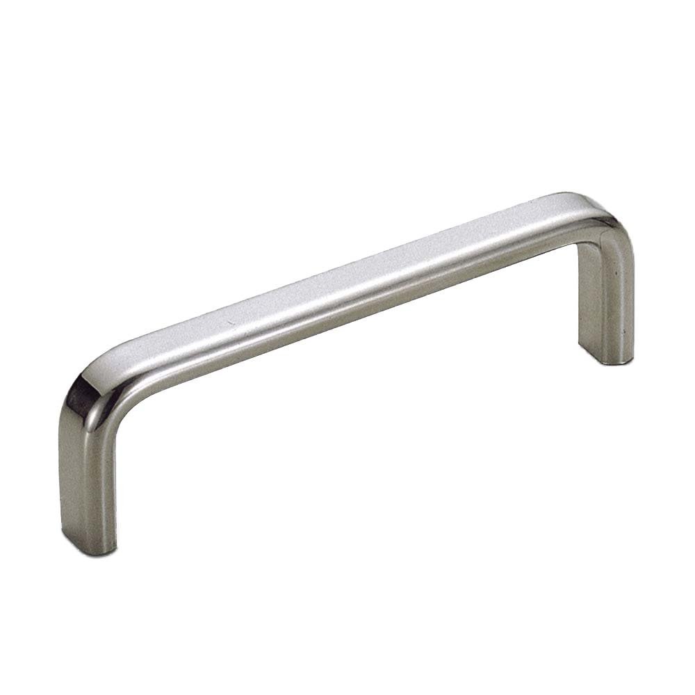 Stainless Steel 4" Centers Flatened Wire Pull in Polished Stainless Steel