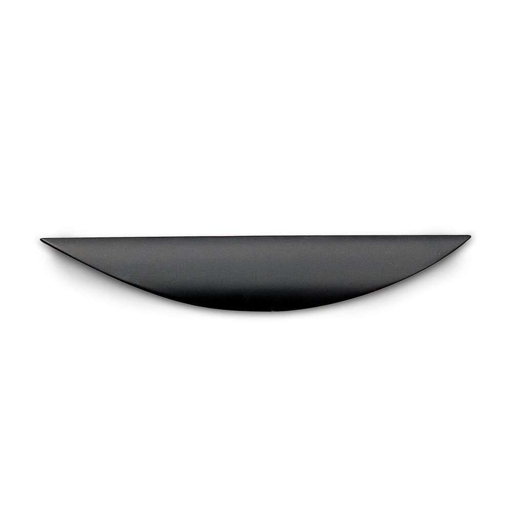 3 3/4" Centers Sharp Tapered Cup Pull in Matte Black