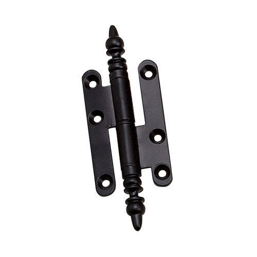 5 3/4" Lift-Off Left Handed Hinge with Minet Finial in Black