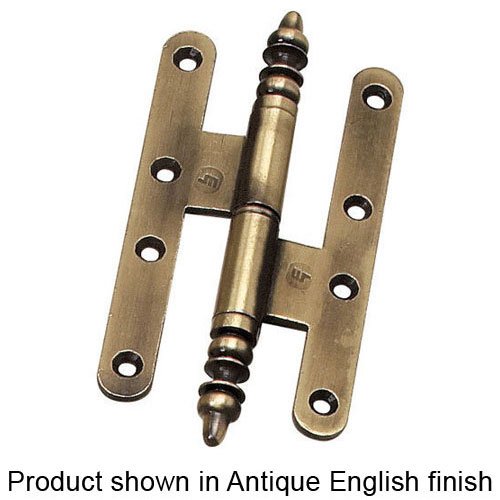 6 5/16" Lift-Off Right Handed Hinge with Minet Finial in Natural Iron