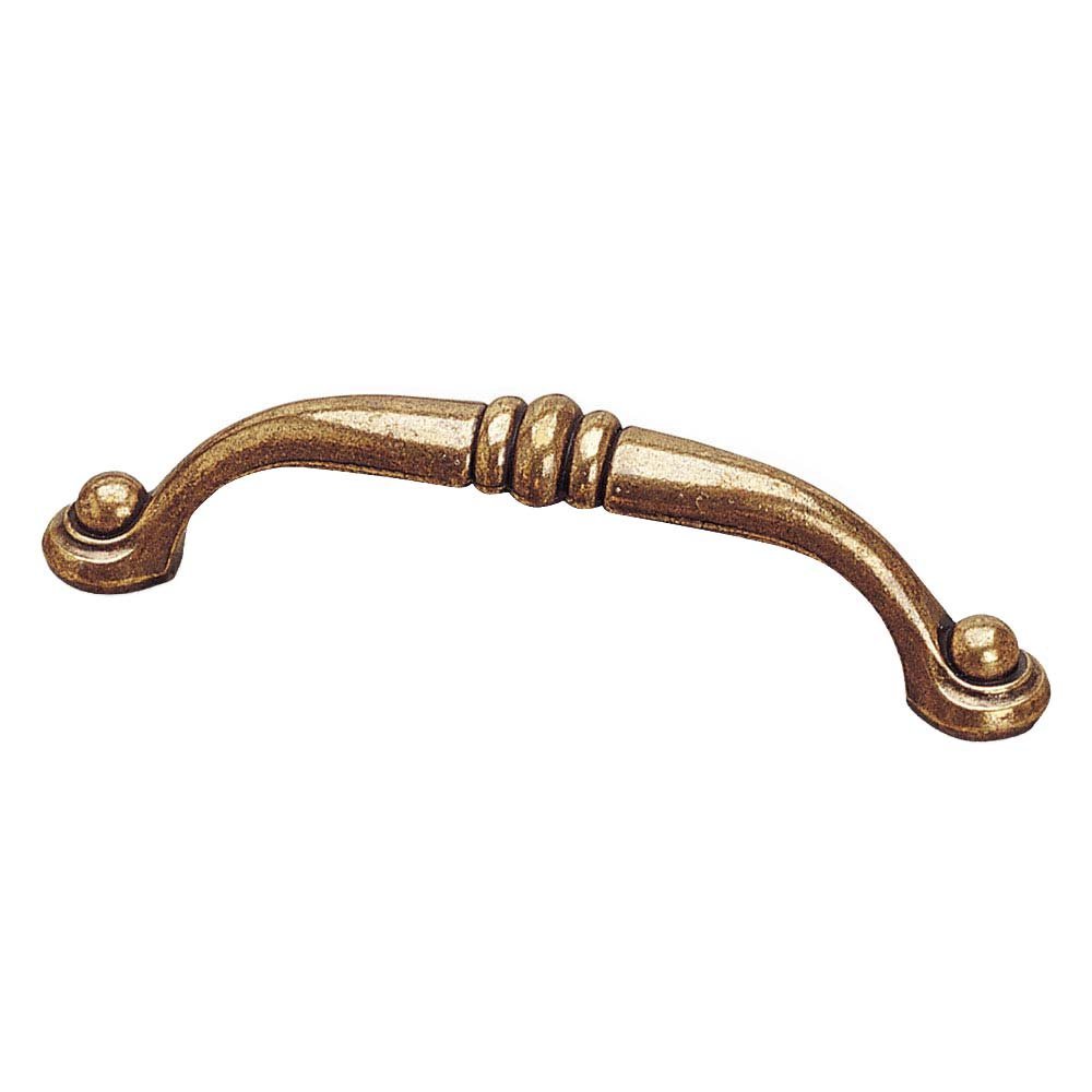 3 3/4" Centers Ball-and-Rings Pull in Opaque Bronze