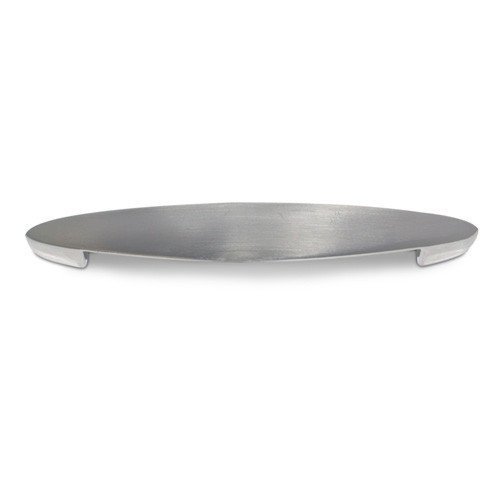 3 3/4" Centers Oblong Cup Pull in Brushed Nickel