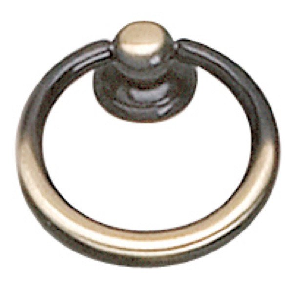 Solid Brass 1 9/16" Diameter Round Ring Pull in Satin Bronze