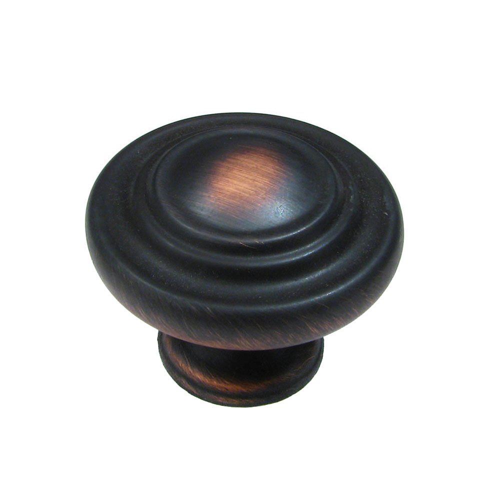 1 3/8" Diameter Button Knob in Brushed Oil Rubbed Bronze