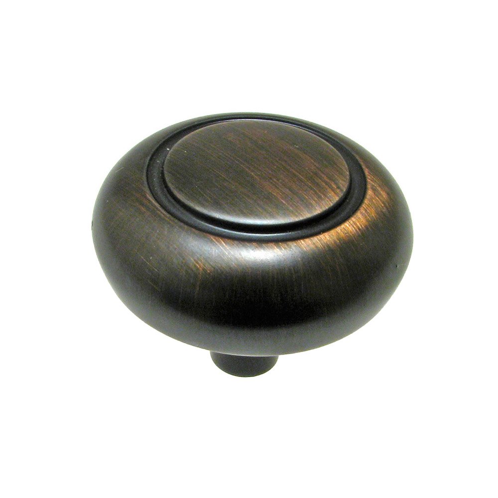 1 1/4" Diameter Knob in Brushed Oil Rubbed Bronze