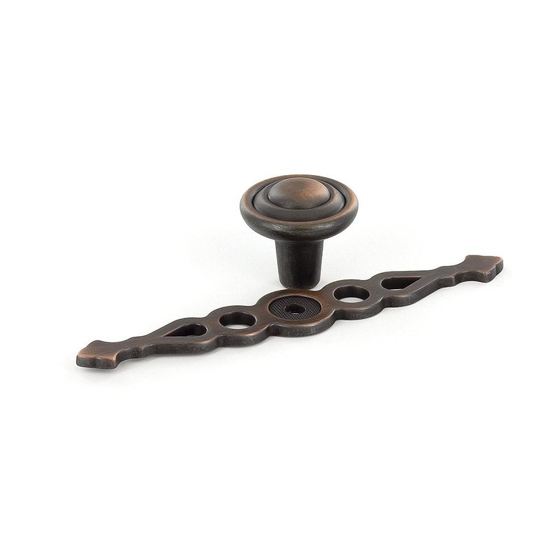 1" Round Knob In Brushed Oil Rubbed Bronze