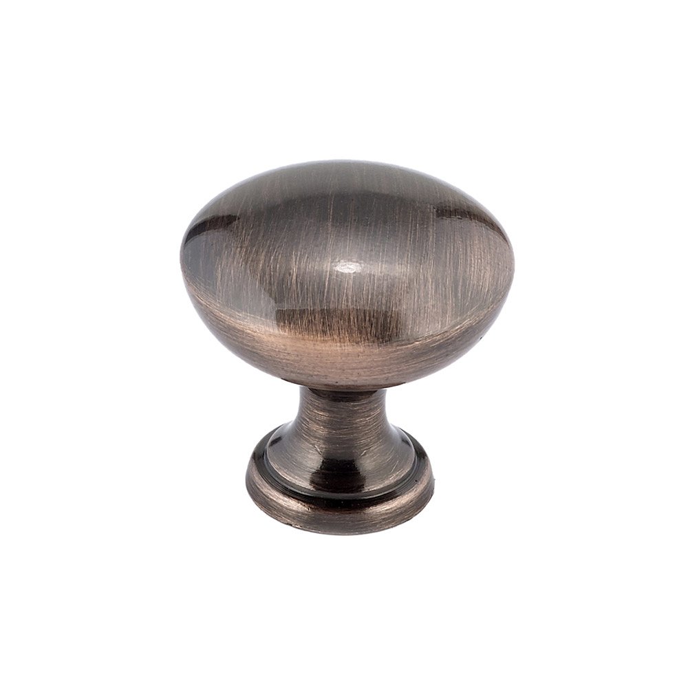 1 3/16" Round Knob In Antique Copper