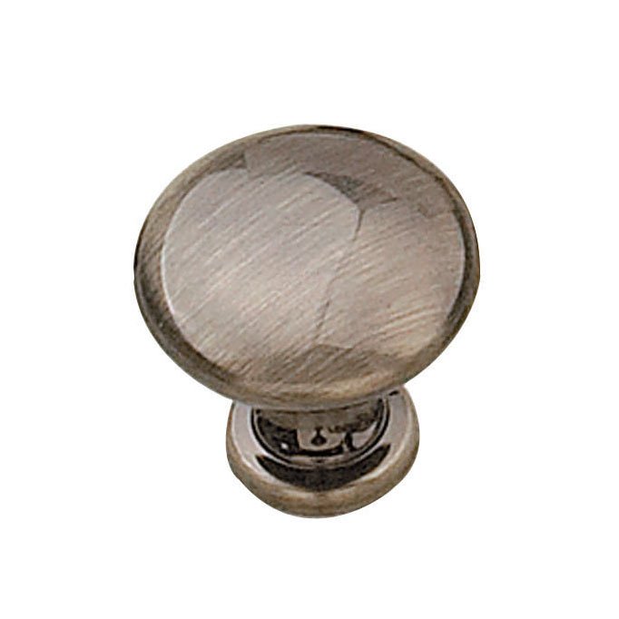 1 1/8" Diameter Flat Faced Knob in Antique English