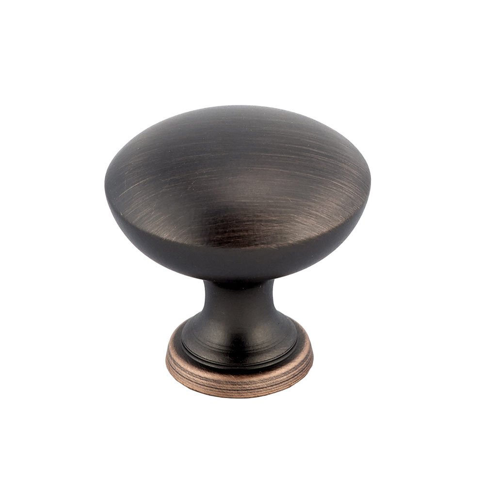 1 3/16" Round Knob In Brushed Oil Rubbed Bronze