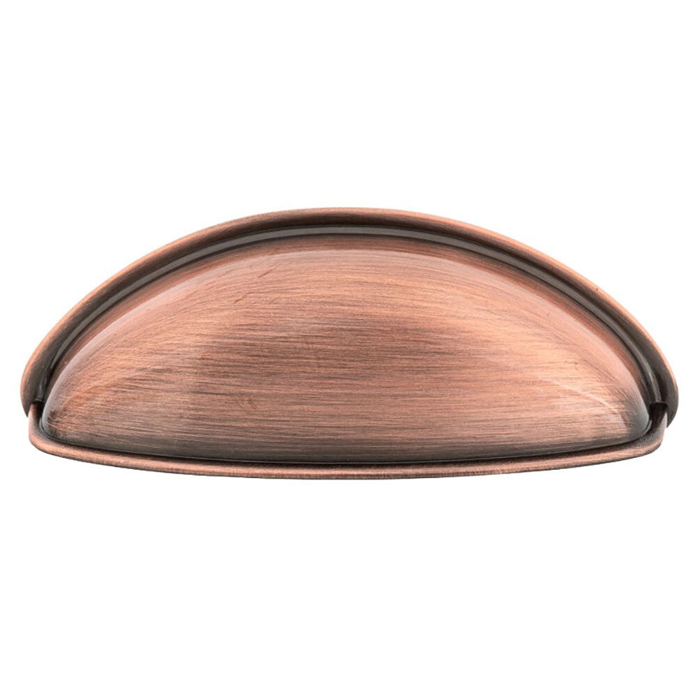 2 1/2" Centers Cup Pull In Antique Copper