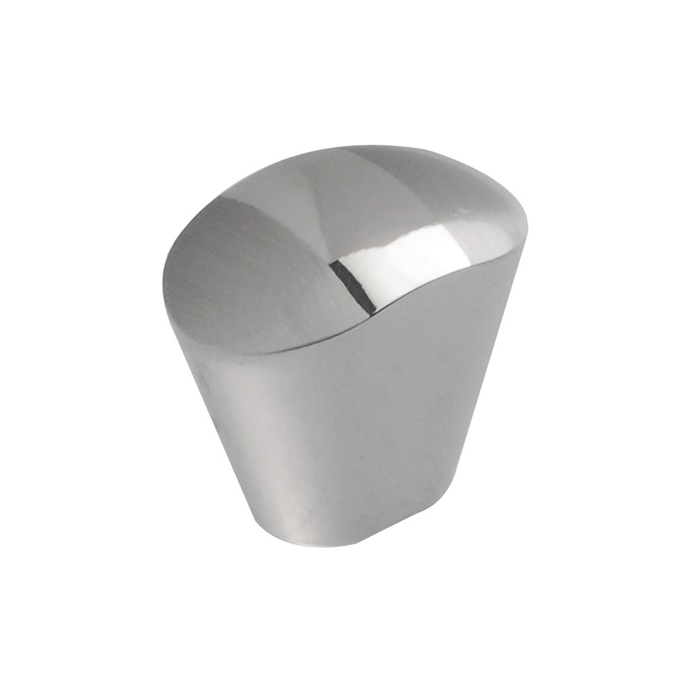 1" Long Top Heavy Knob in Chrome and Brushed Nickel