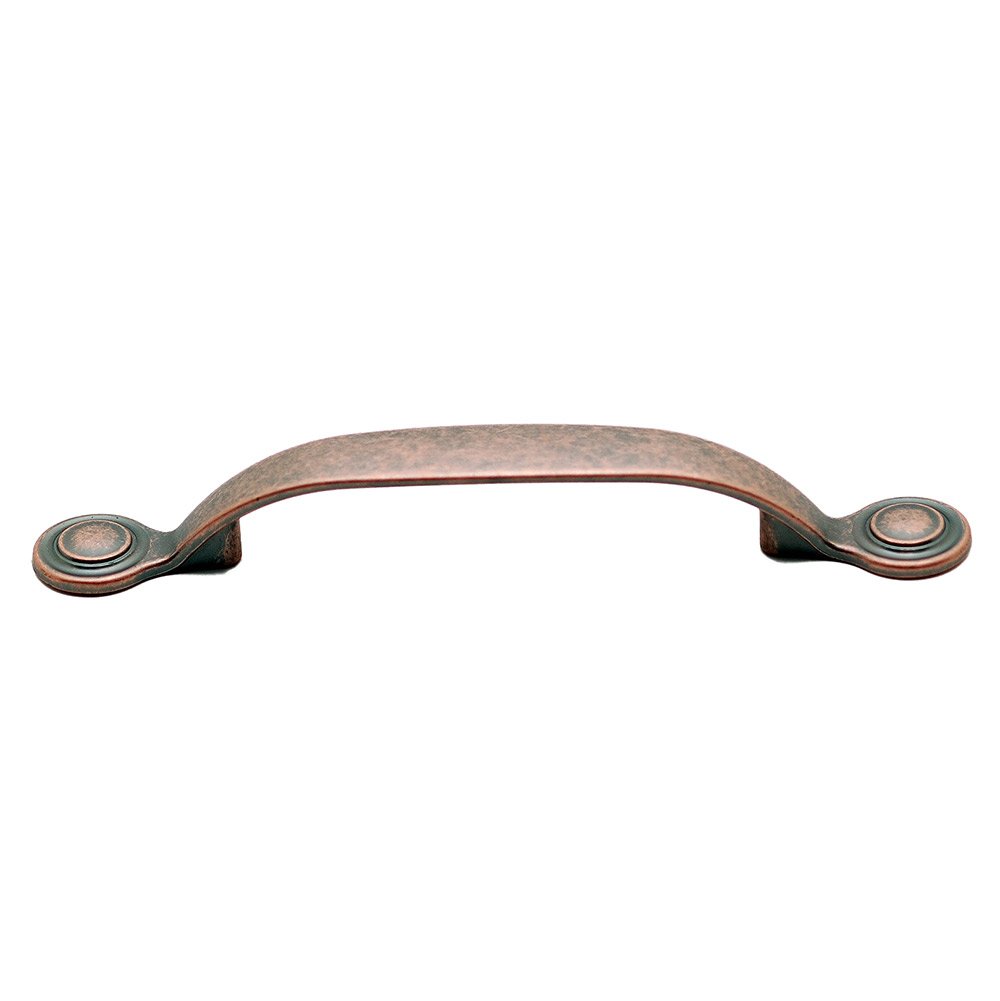 3 3/4" Centers Handle with Button Ends in Antique Copper