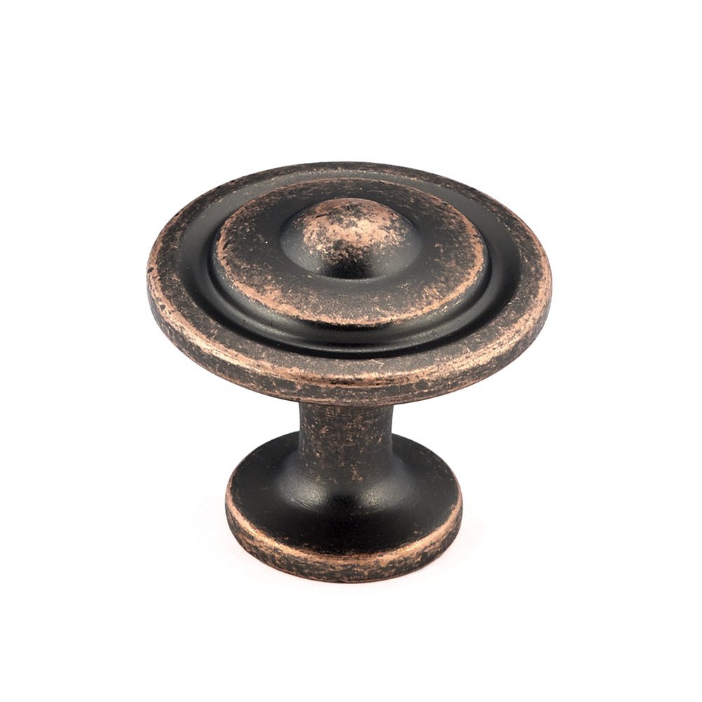 1 1/4" Diameter Bullseye Knob in Antique Copper