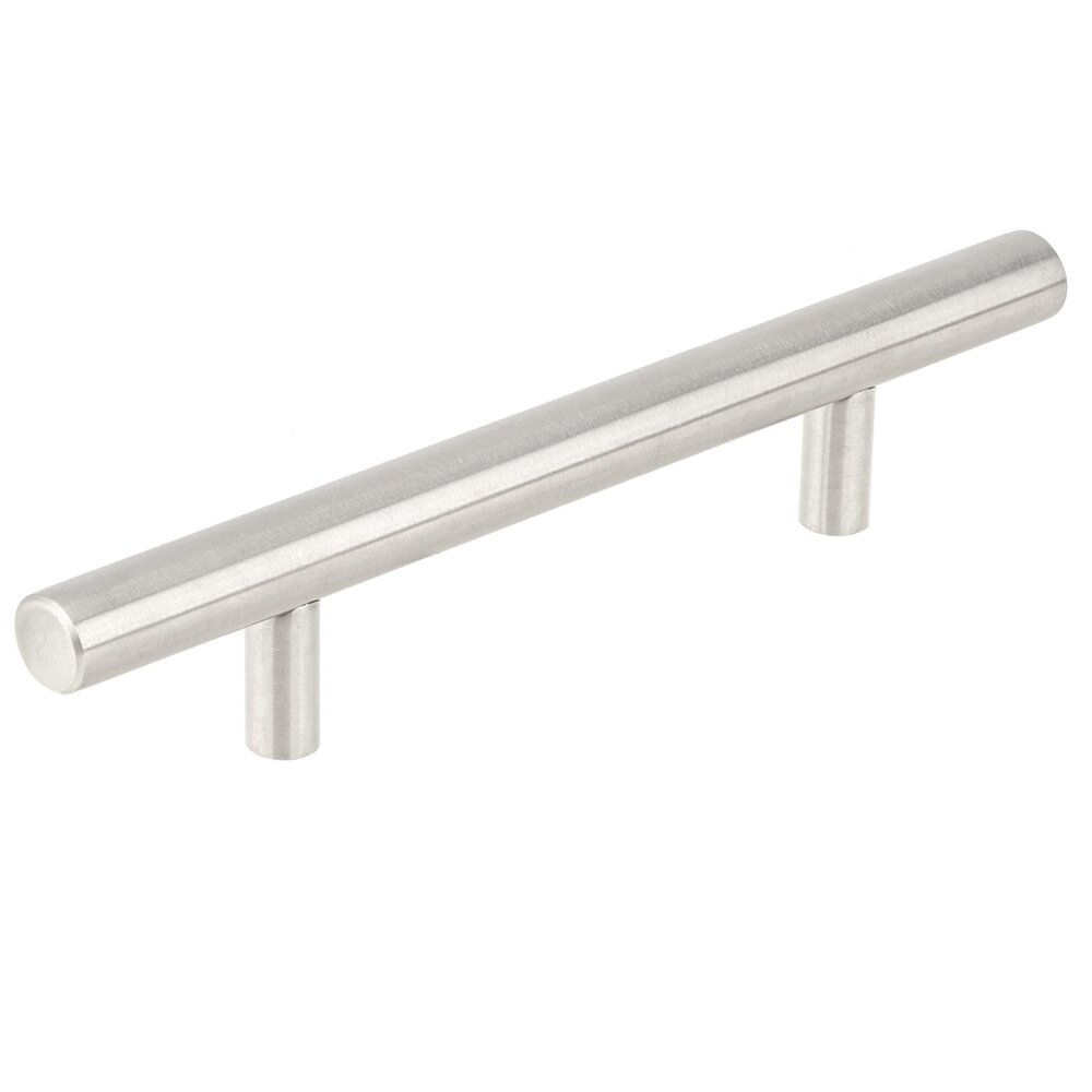 4 1/8" Centers Stainless Steel Pull In Antibacterial Stainless Steel