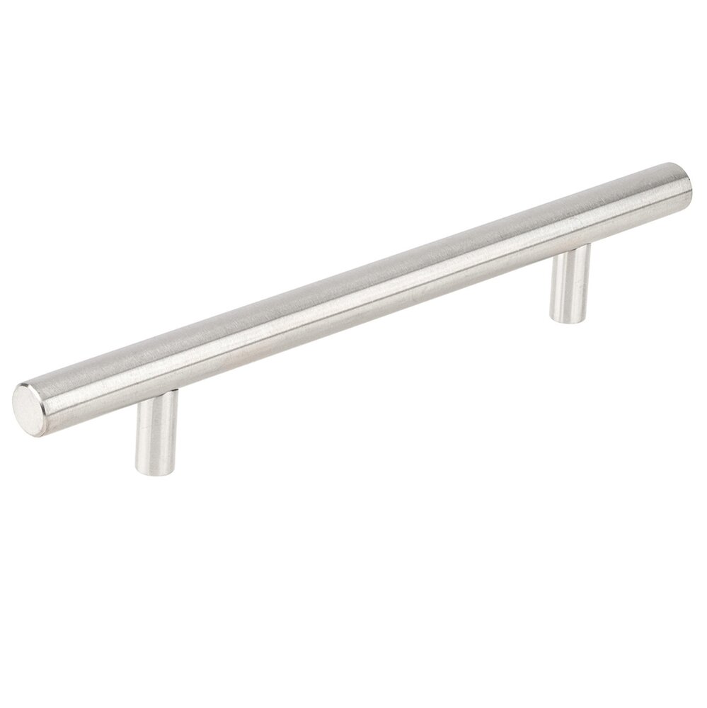 5 5/8" Centers Stainless Steel Pull In Antibacterial Stainless Steel