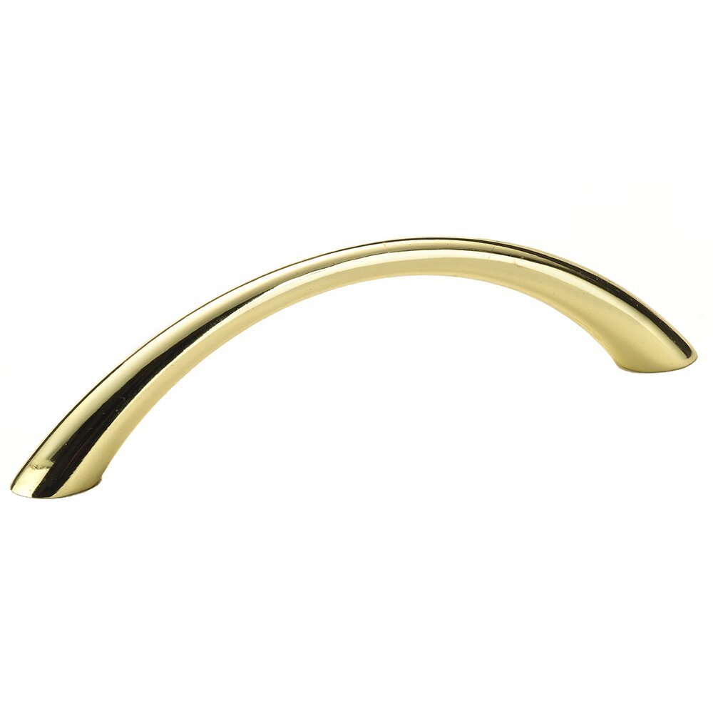 3 3/4" Centers Simplistic Bow Pull in Brass