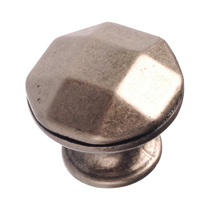 1 1/8" Diameter Beveled Knob in Faux Iron