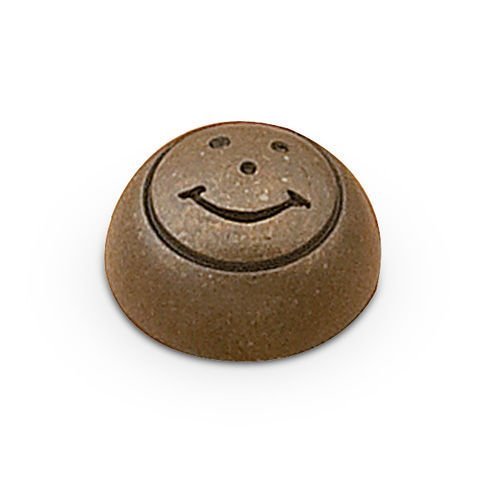 1 3/16" Long Smiley Face Knob in Burnished Brass