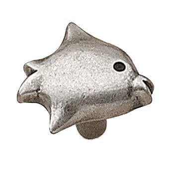 1 3/16" Long Fish Knob in Faux Iron