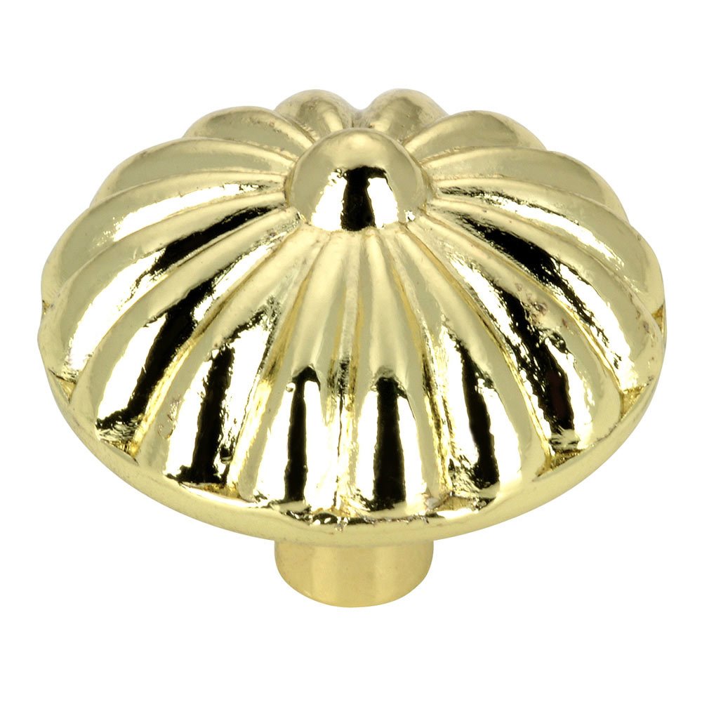 1 1/4" Diameter Pinwheel Knob in Brass