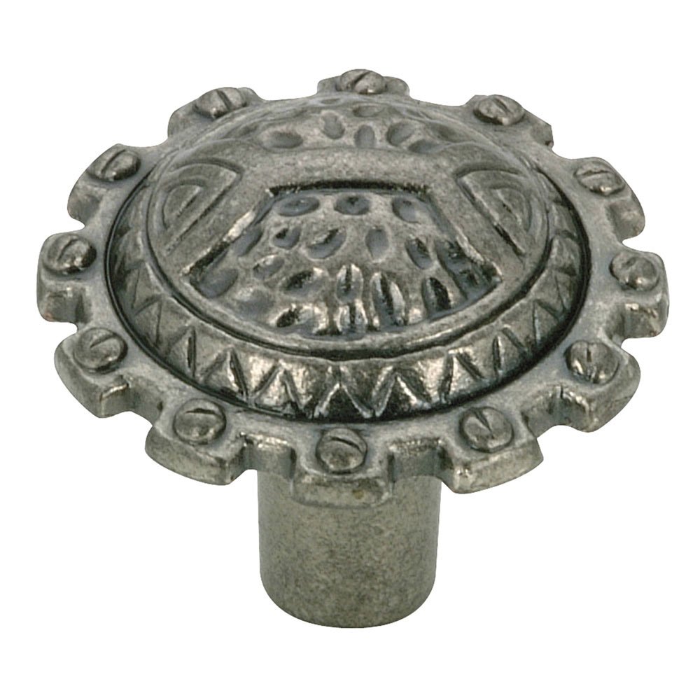 1 1/4" Diameter Forest Fortress Knob in Pewter