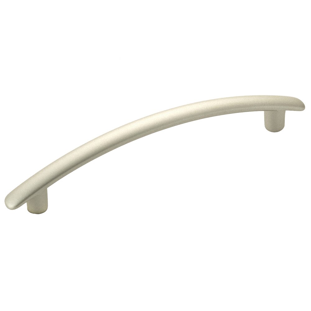 3 3/4" Centers Curved Bar Pull in Brushed Nickel