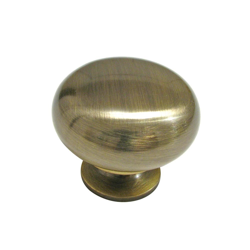 1 1/2" Diameter Round Knob in Antique English