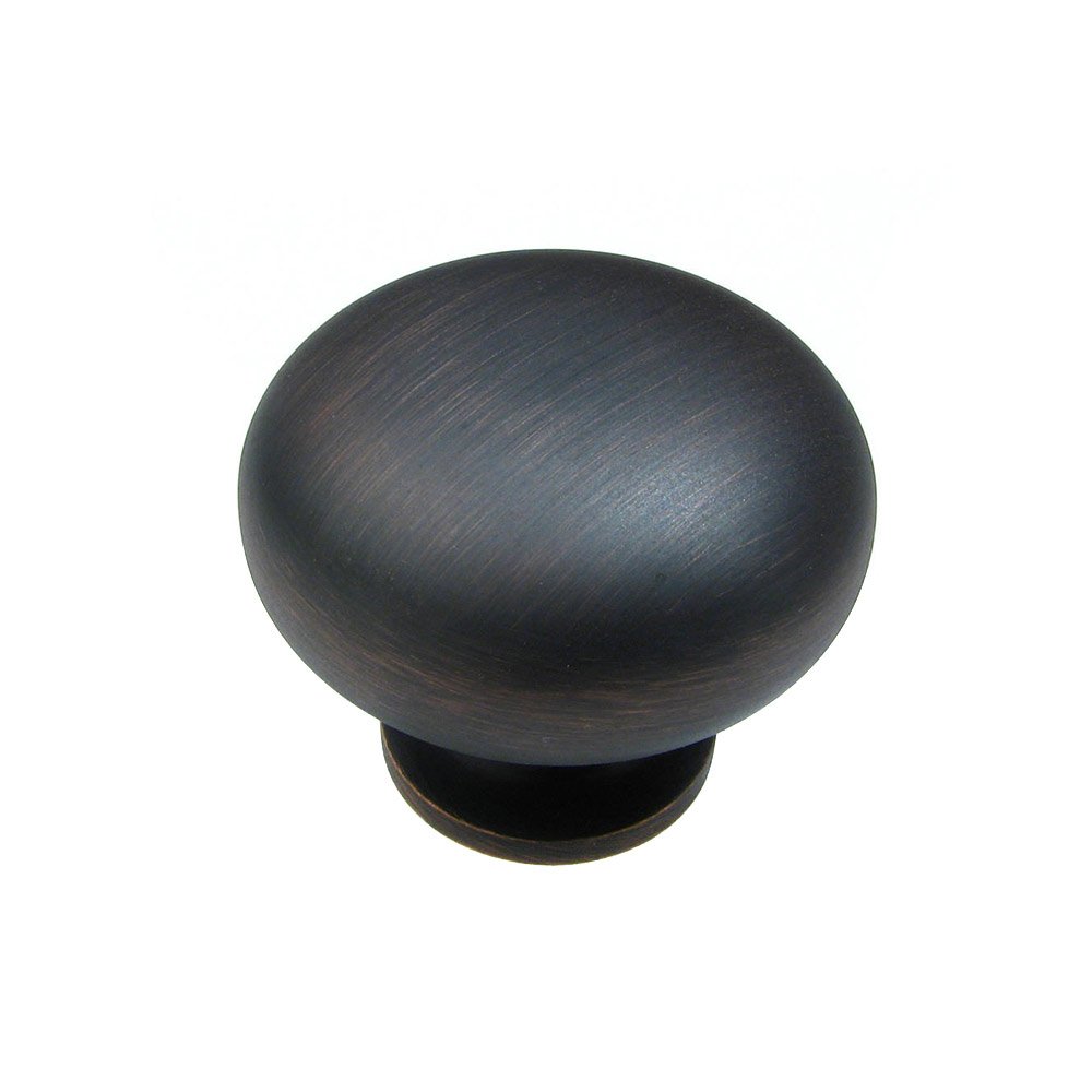 1 1/2" Diameter Round Knob in Brushed Oil Rubbed Bronze