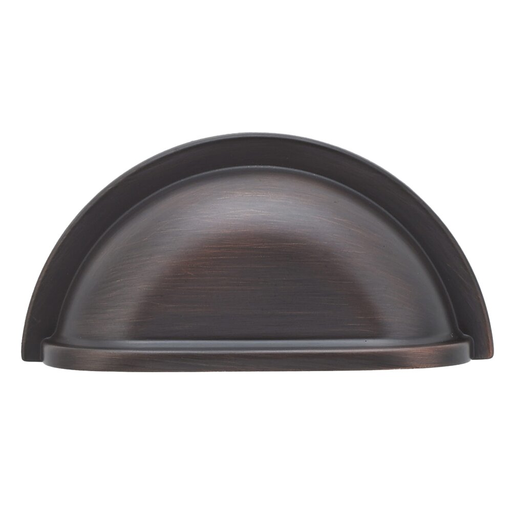 3" Centers Cup Cup Pull In Brushed Oil Rubbed Bronze