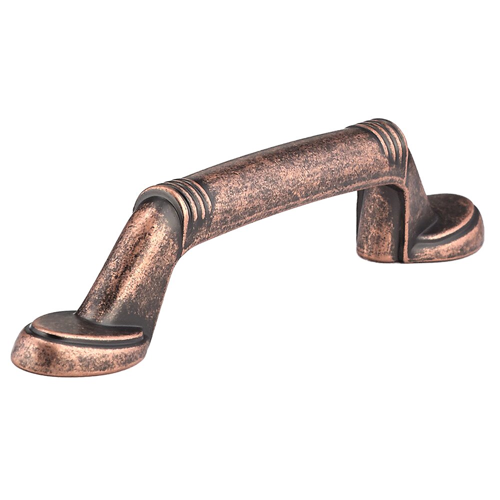 3" Centers Banded Handle in Antique Copper