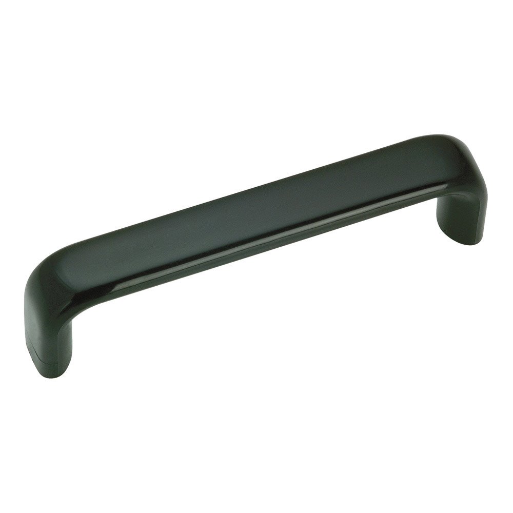 Plastic 3 3/4" Centers Flatened Wire Pull in Black