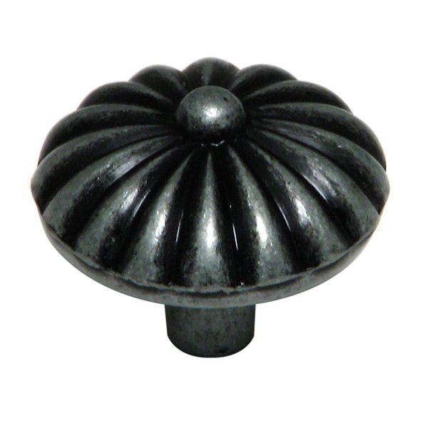 1 1/4" Diameter Pinwheel Knob in Natural Iron
