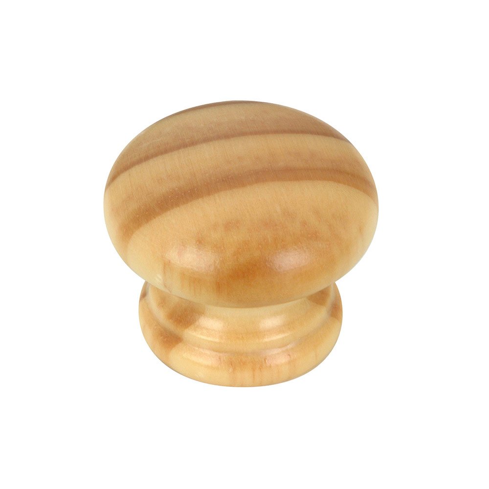 1 3/8" Diameter Wood Knob in Finished Pine
