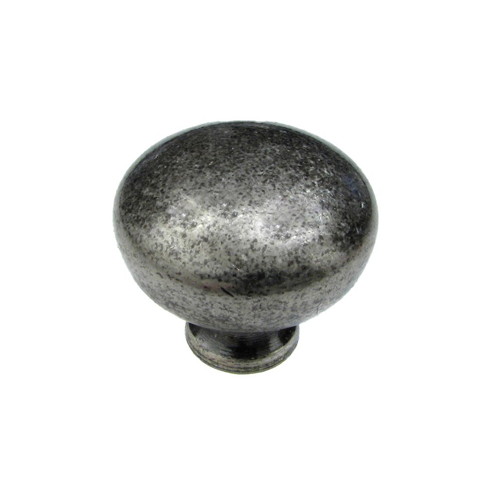 1 1/4" Diameter Round Knob in Pewter