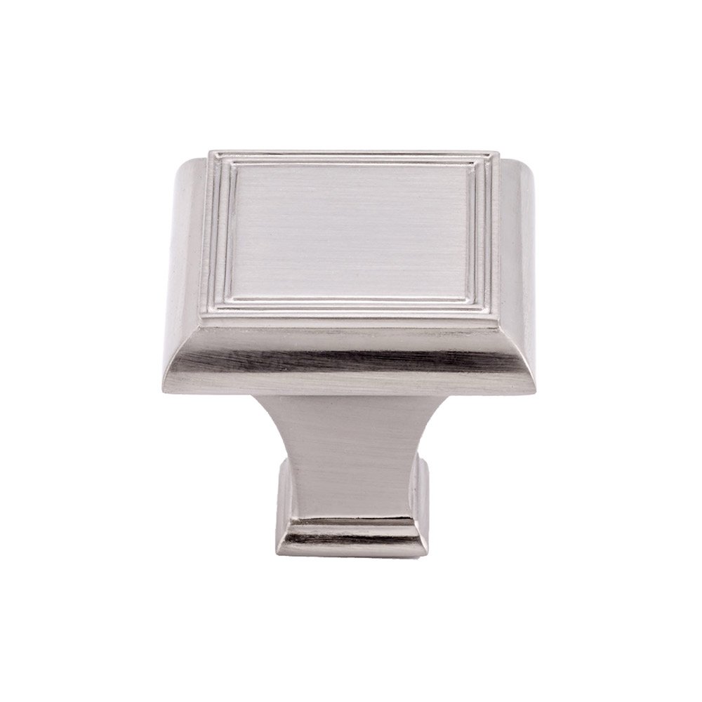 1 3/8" Rectangle Knob In Brushed Nickel