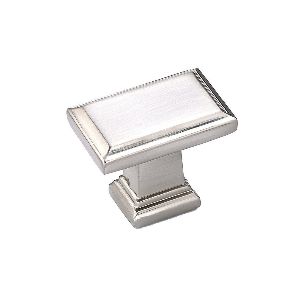 1 1/2" Rectangle Knob In Brushed Nickel