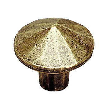 1" Diameter Conical Beveled Knob in Opaque Bronze