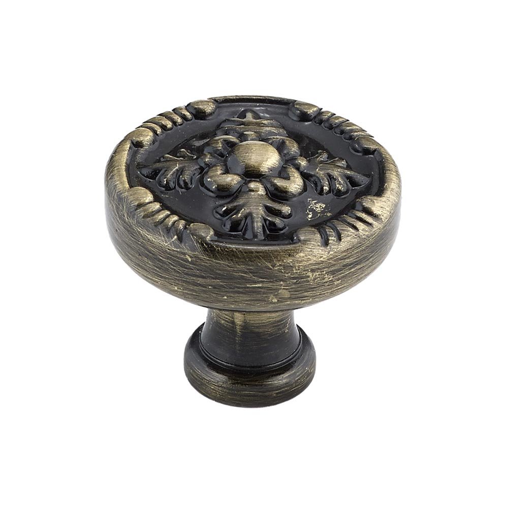 1 1/4" Diameter Embossed Knob in Antique English