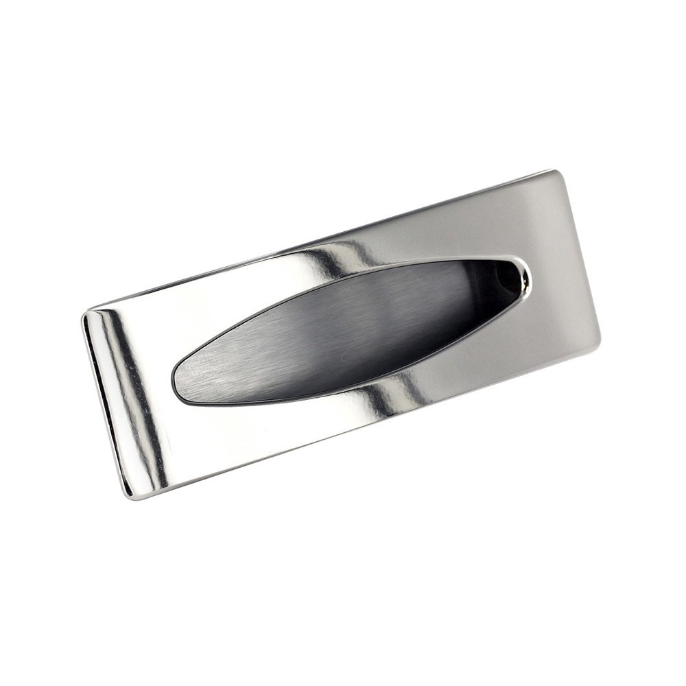3" Centers Recessed Pull In Polished Nickel