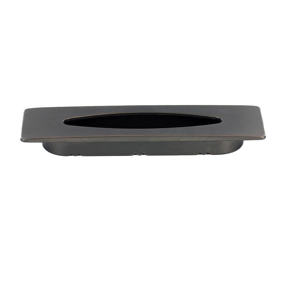 3 3/4" Centers Recessed Pull In Brushed Oil Rubbed Bronze