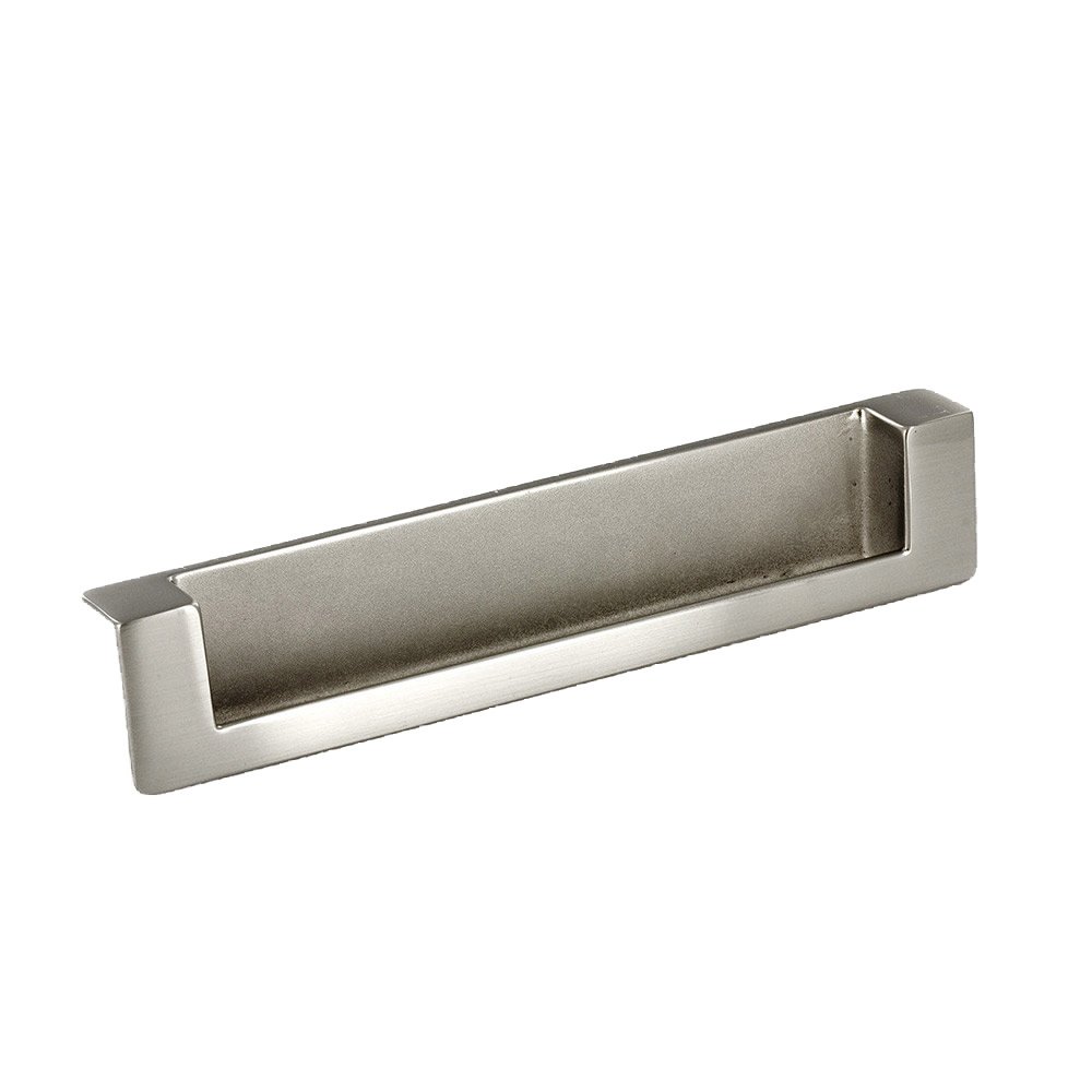 5" Centers Recessed Pull In Brushed Nickel