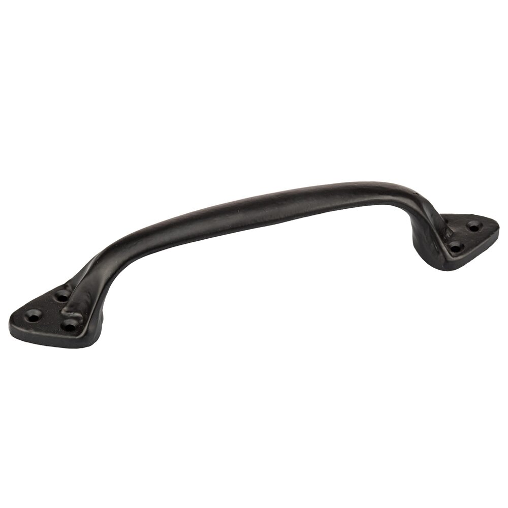 8 7/8" Long Front Mount Forged Iron Pull In Matte Black