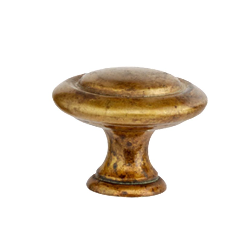 1 3/16" Round Traditional Brass Knob in Oxidized Brass