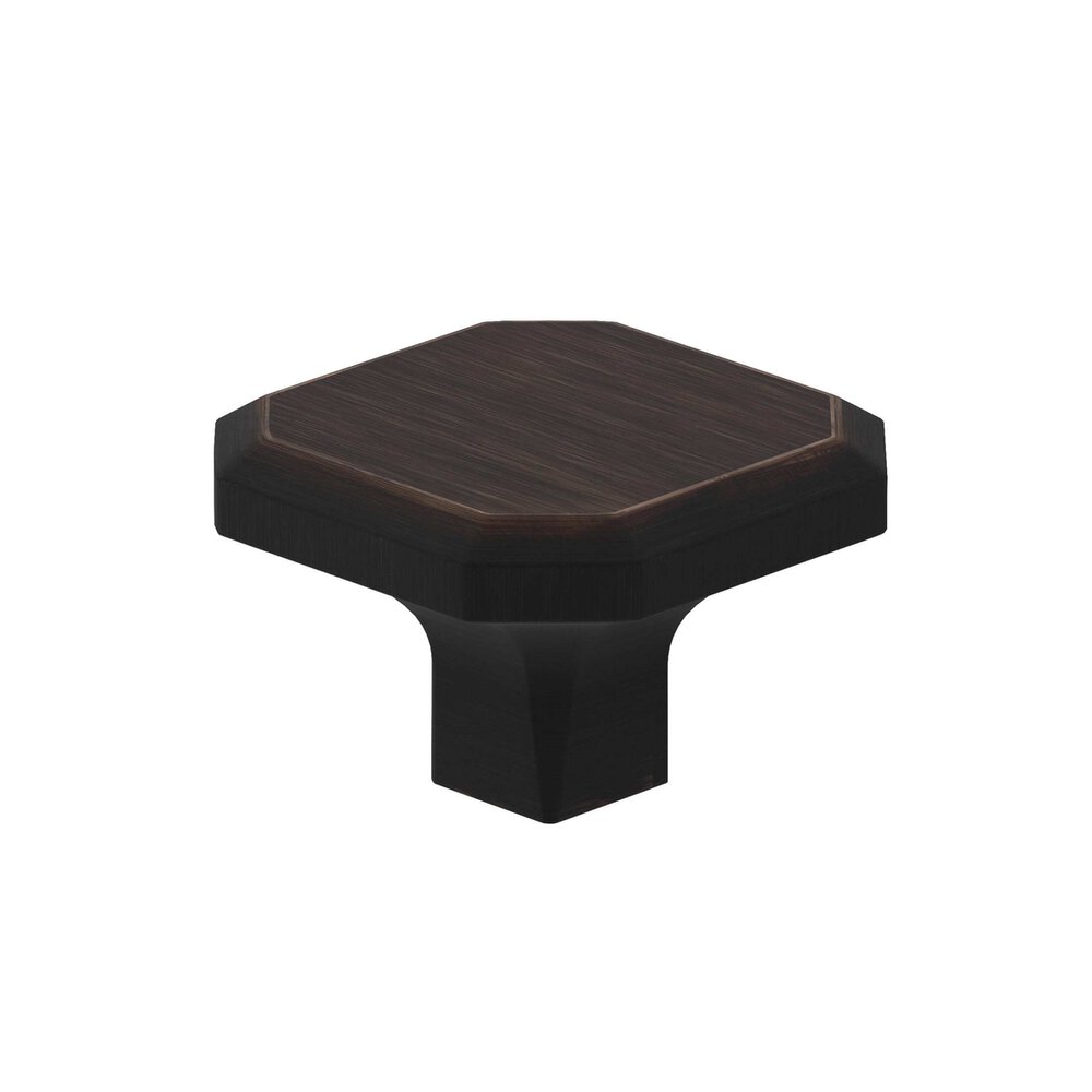 1 11/32" Long Transitional Knob in Oil Rubbed Bronze