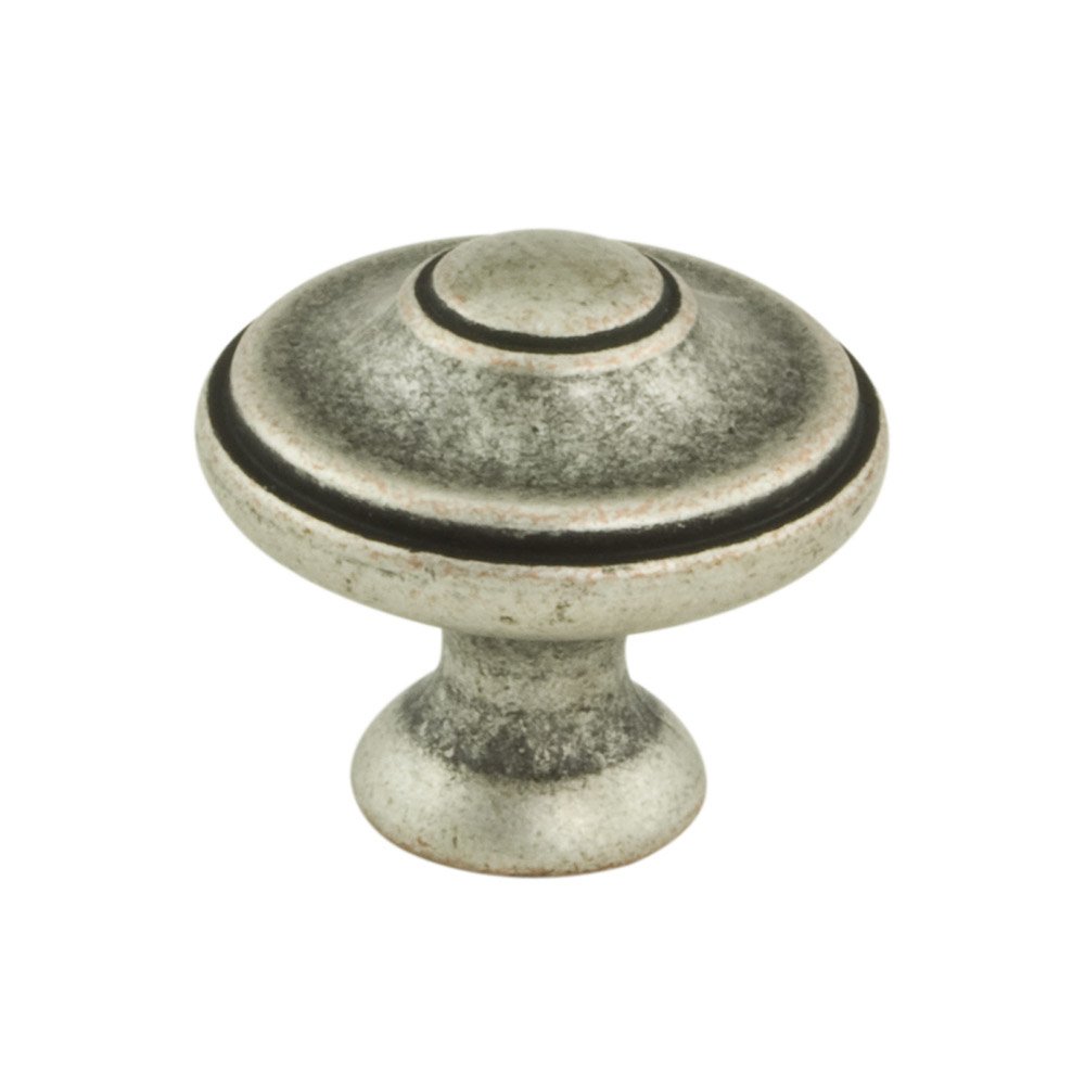 1 3/16" Round Transitional Knob in Faux Iron