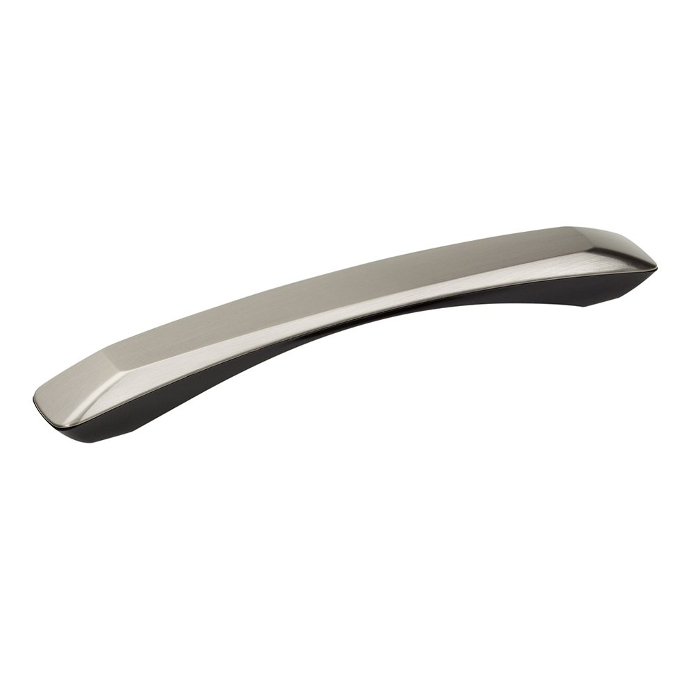 7 9/16" Center Handle in Black and Brushed Nickel