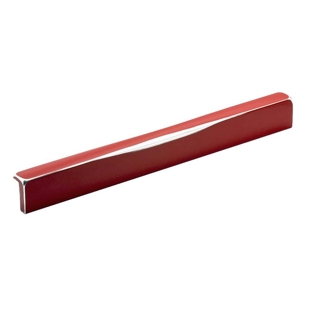 6 5/16" and 7 9/16" Center Handle in Brushed Metallic Red