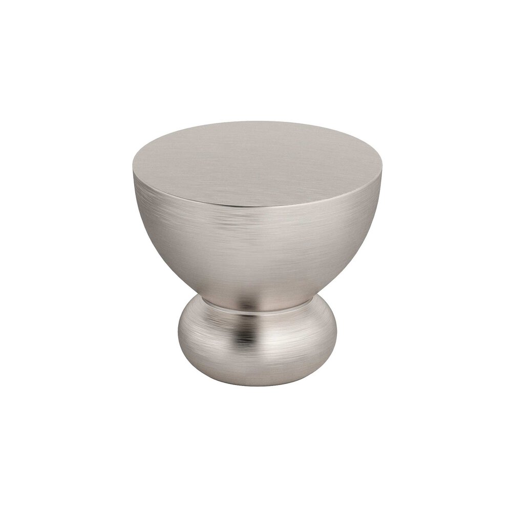 1 1/4" Round Contemporary Knob in Brushed Nickel