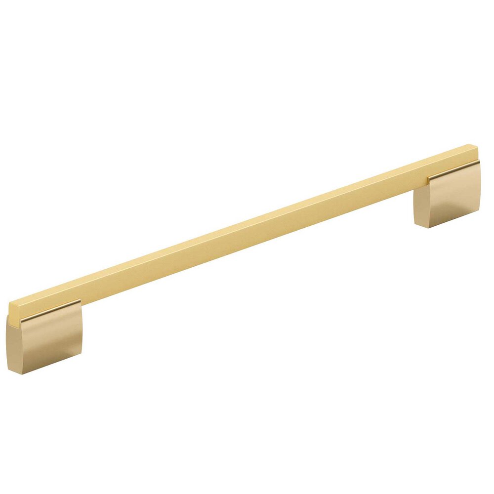 12 5/8" Center Handle in Metallic Gold and Brushed Gold