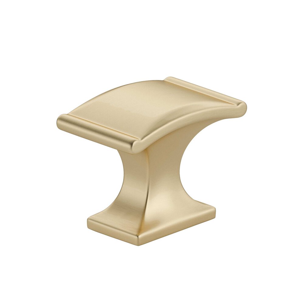 1 3/8" Long Traditional Knob in Satin Brass